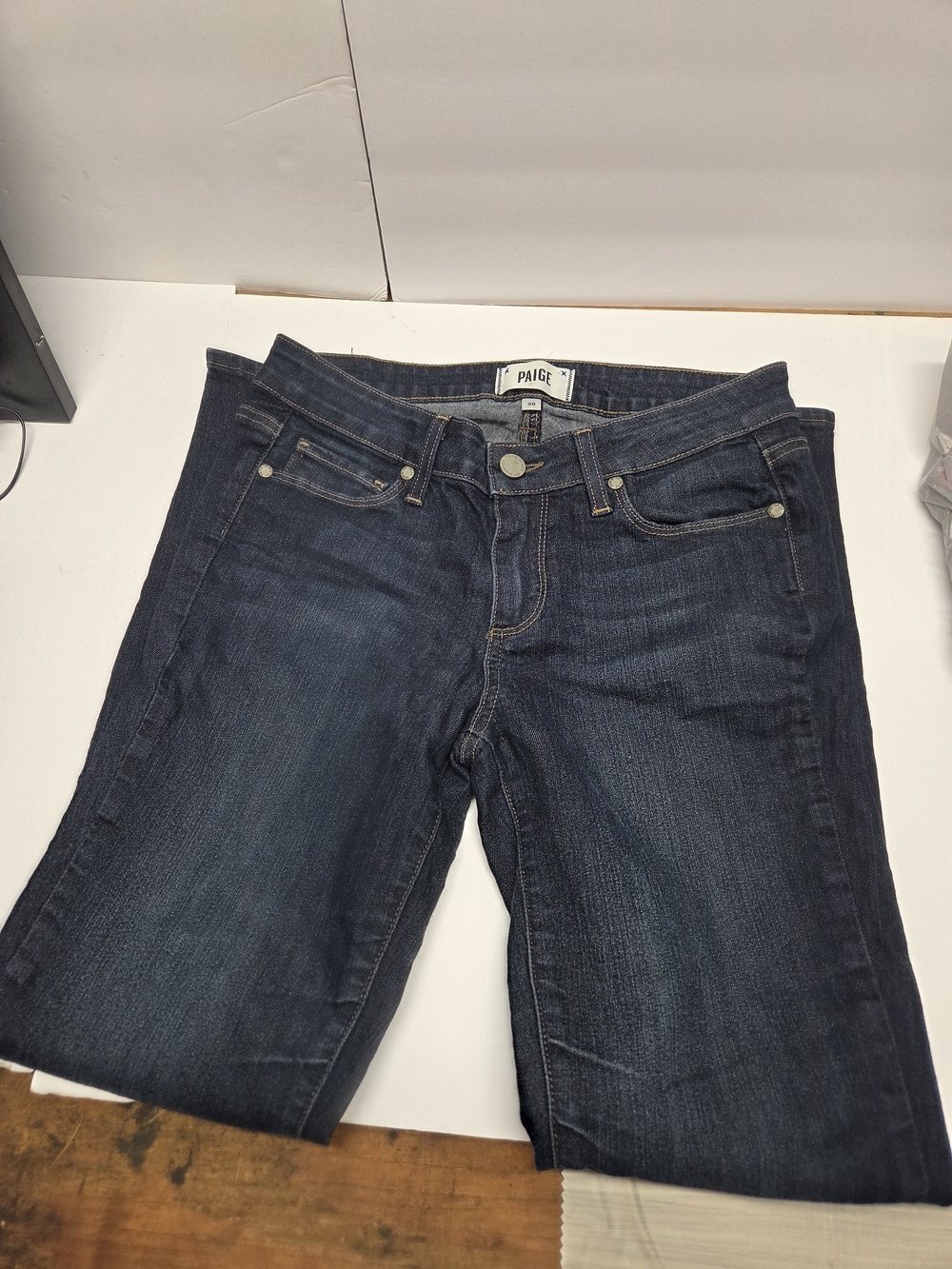 PAIGE Dark Blue Women's Denim Jeans